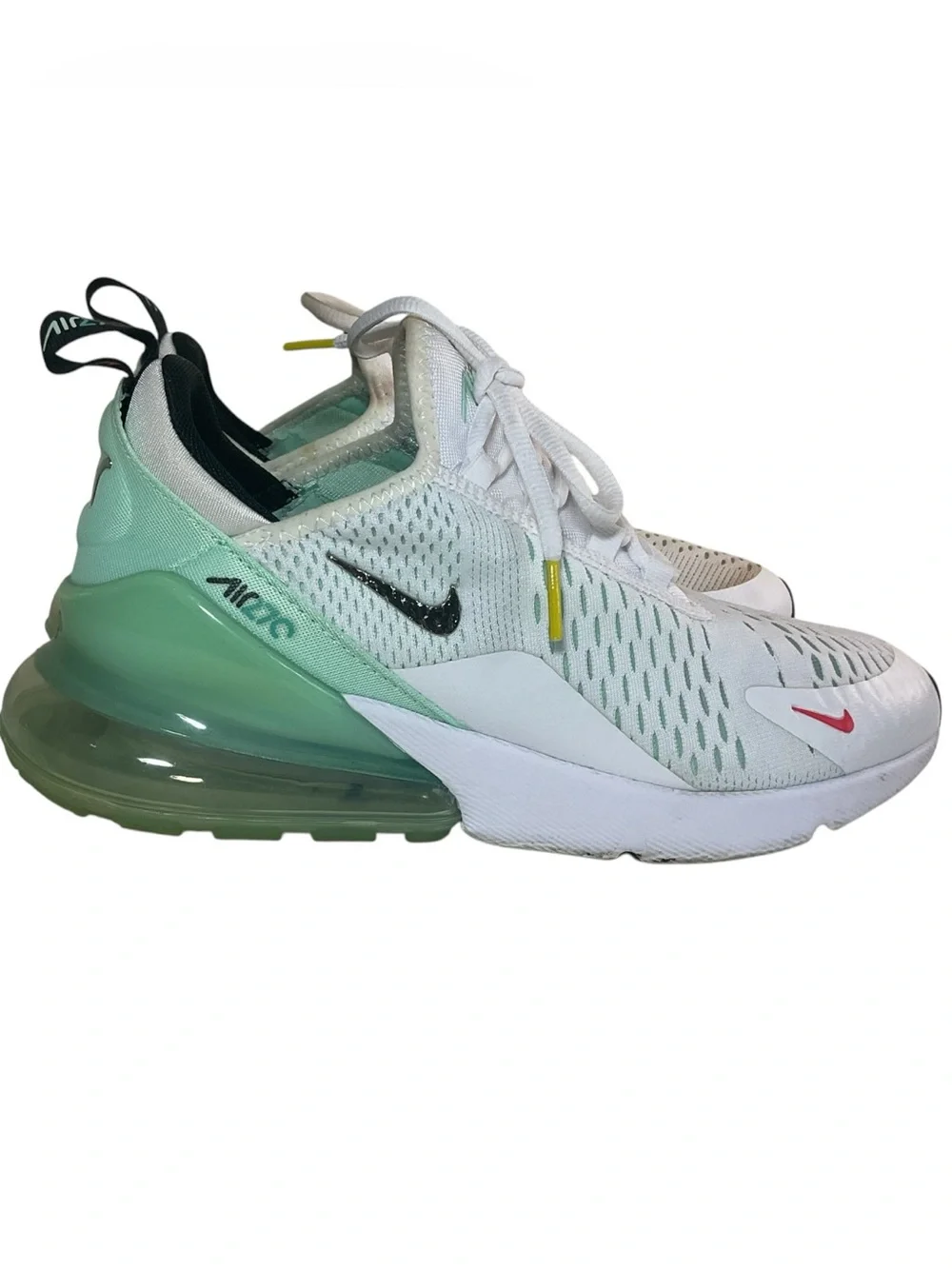 Nike Women’s Air Max 270 White Mint Green Athletic Sneakers